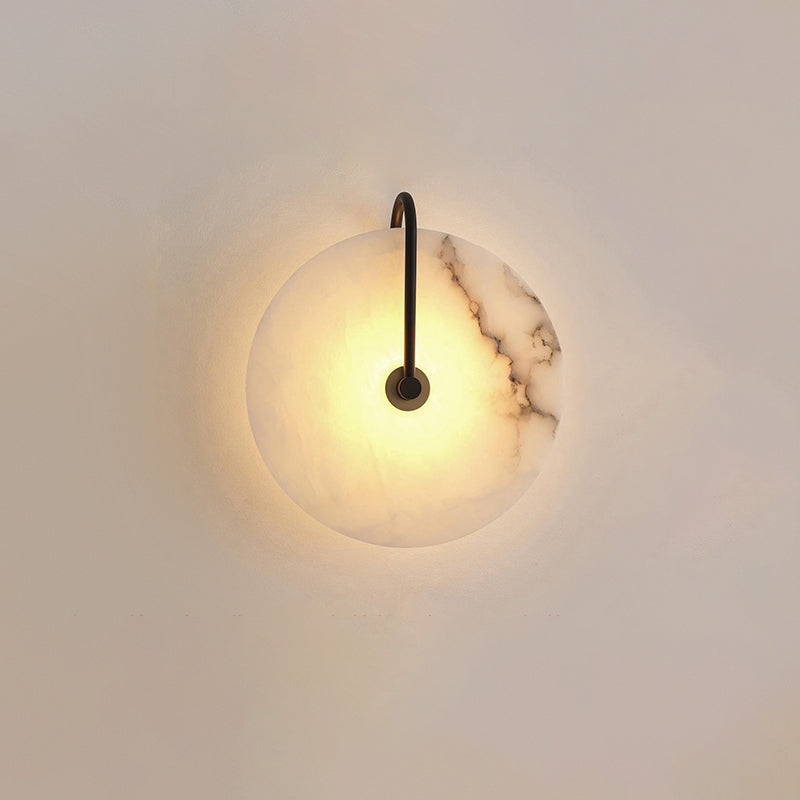 BowLift | White Alabaster Wall Lamp