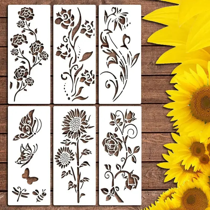 BowLift | Flower Stencil Set – Reusable for Wood, Walls & Fences