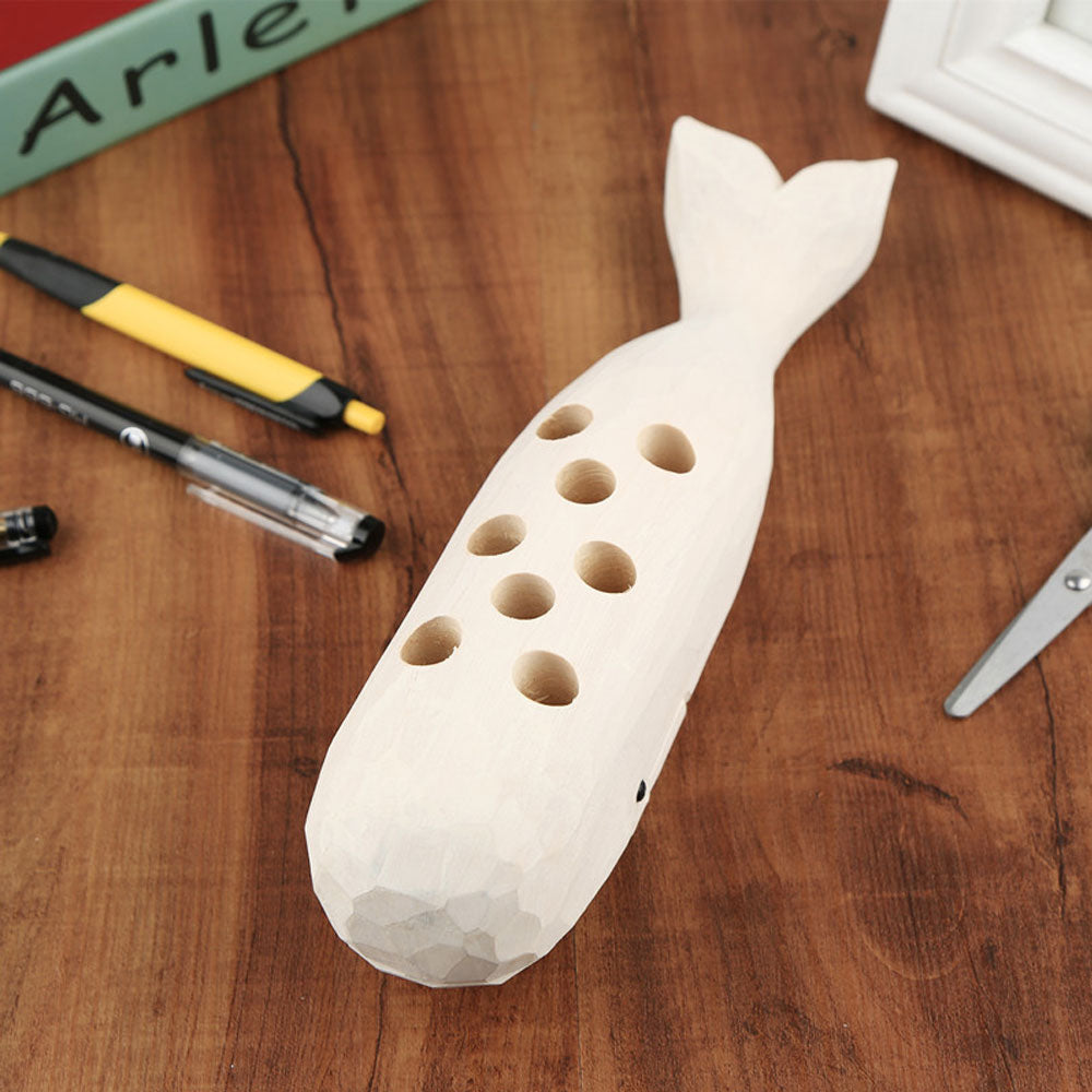 BowLift | Wooden Whale Creative Pen Holder