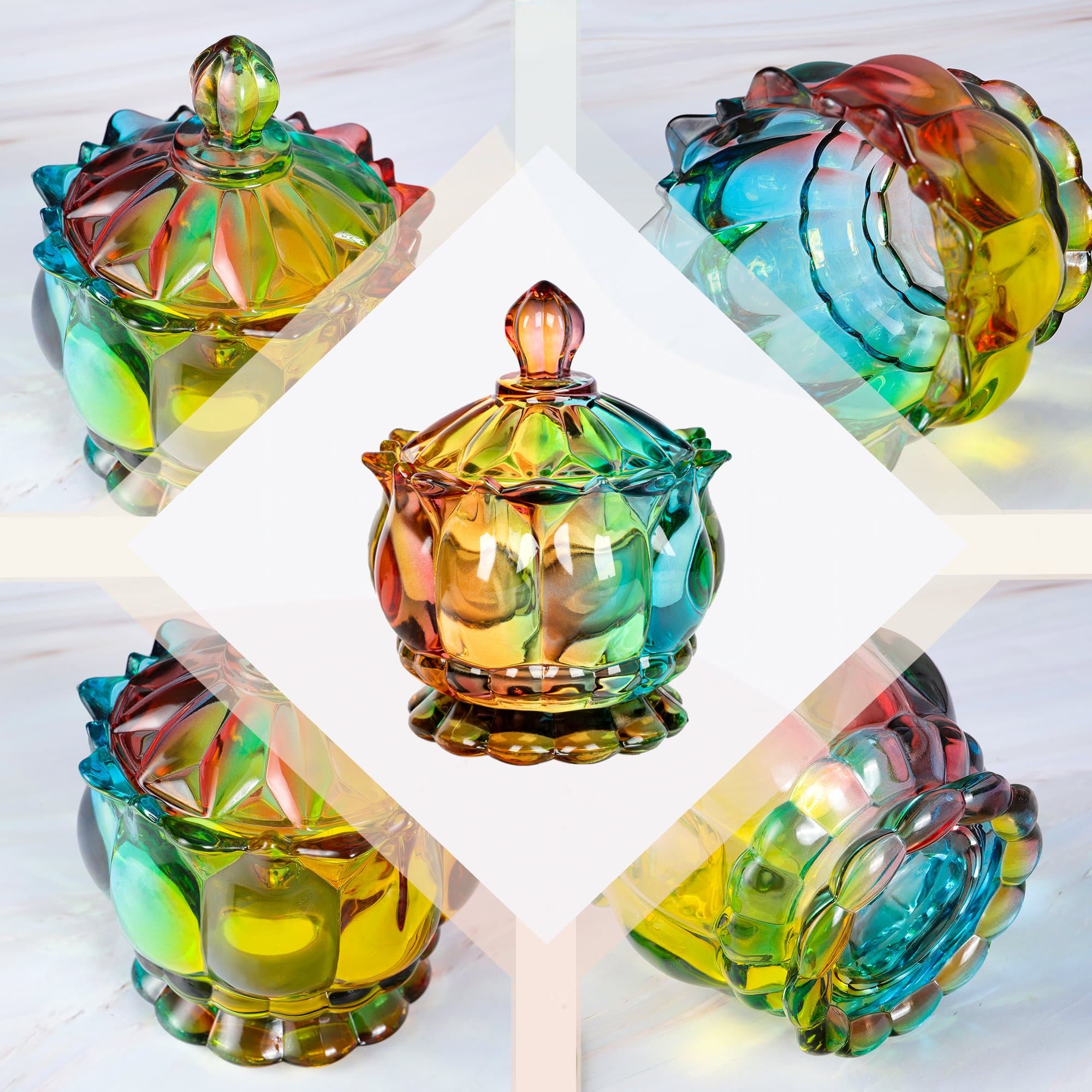 BowLift | Iridescent Sugar Bowl with Lid