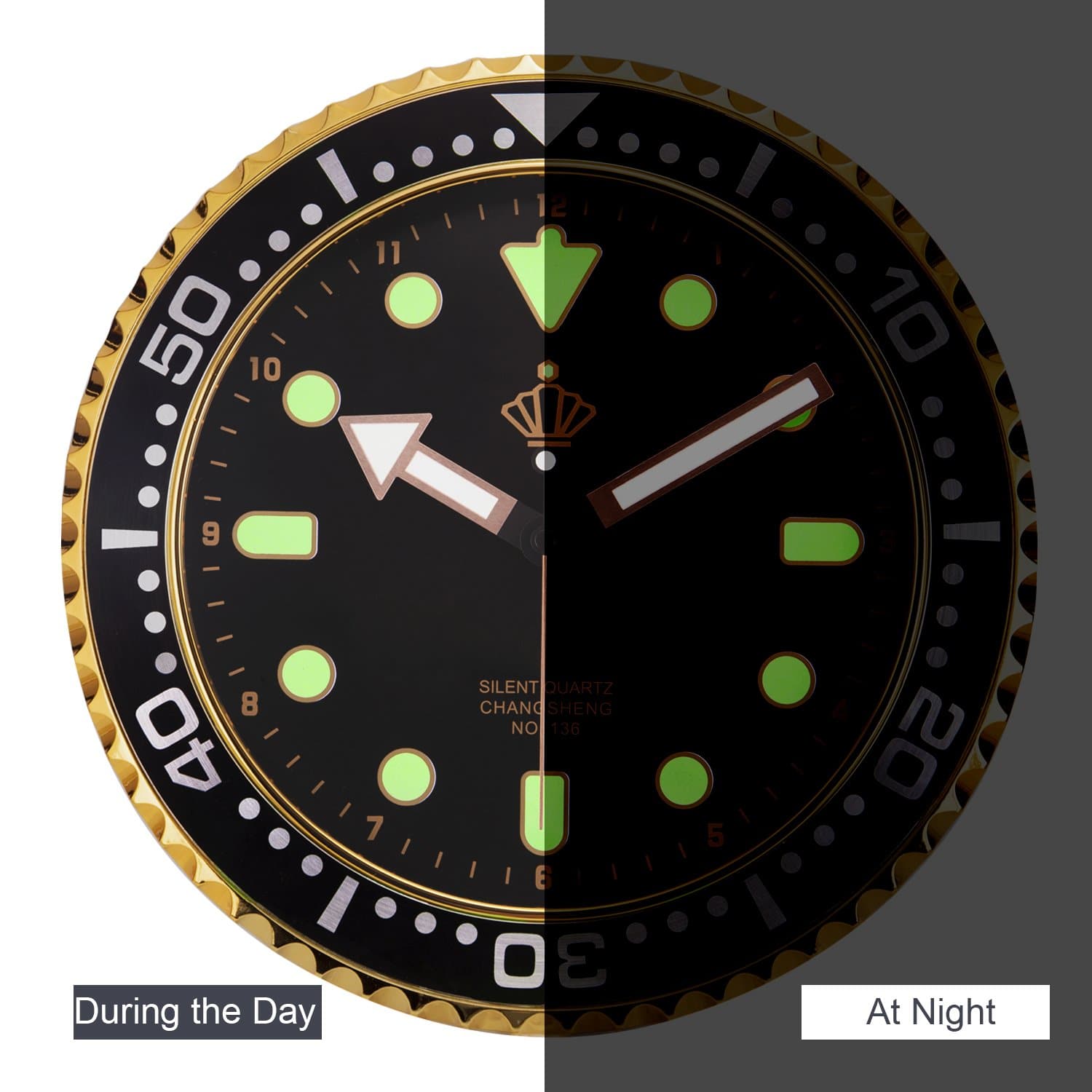 BowLift | Silent Glowing Wall Clock