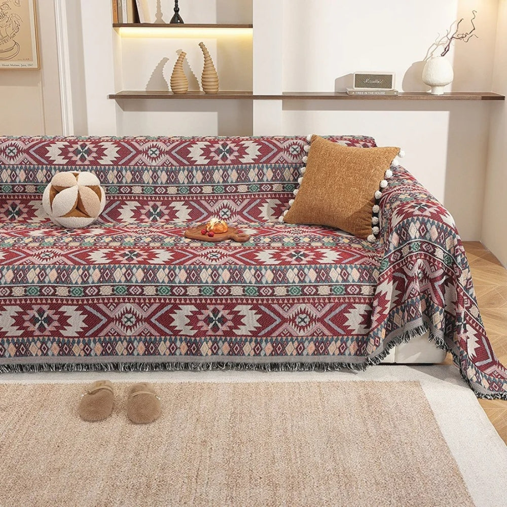 BowLift | Zarela Boho Chenille Sofa Cover