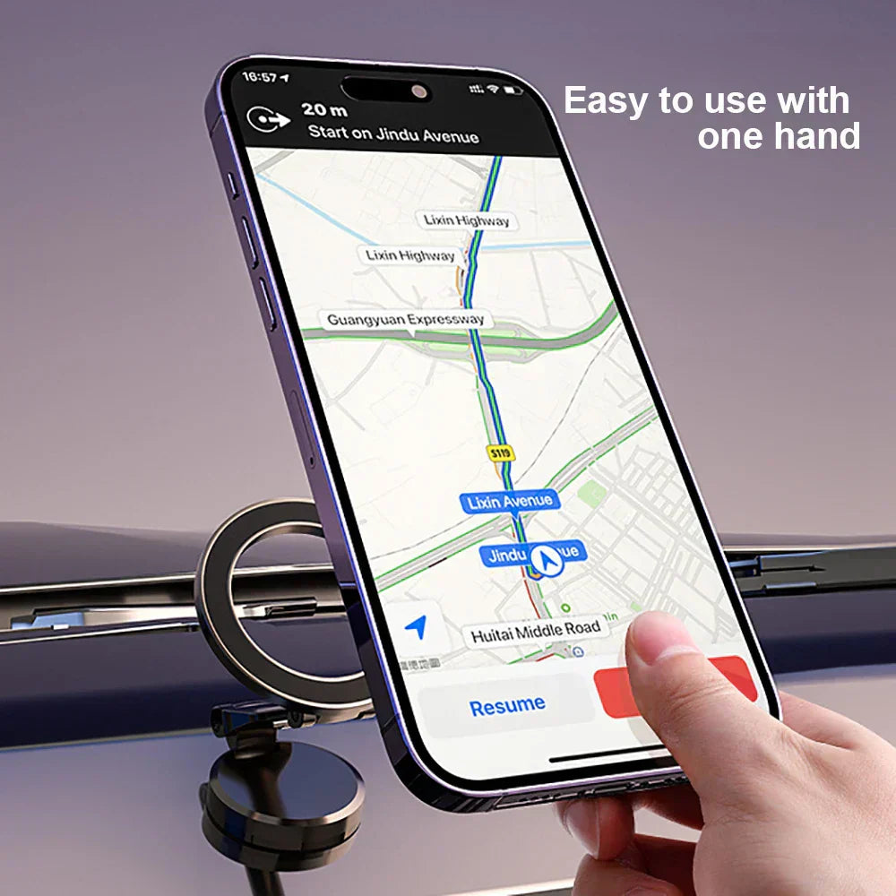 BowLift | 360° Foldable Magnetic Car Phone Holder – Adjustable & Secure Mount for All Smartphones