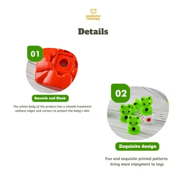 BowLift | Frog Balance Game Set – Montessori Toy for Promoting Motor Skills in Children