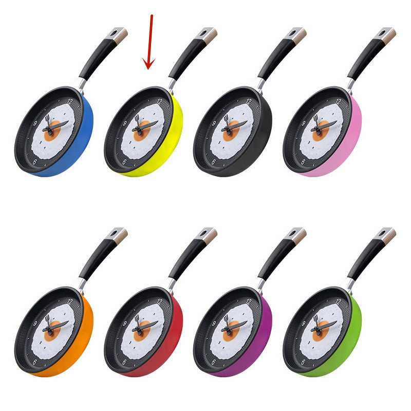 BowLift | Fried Egg Pan Clock Silent Clock Wall Clock Wall Clock