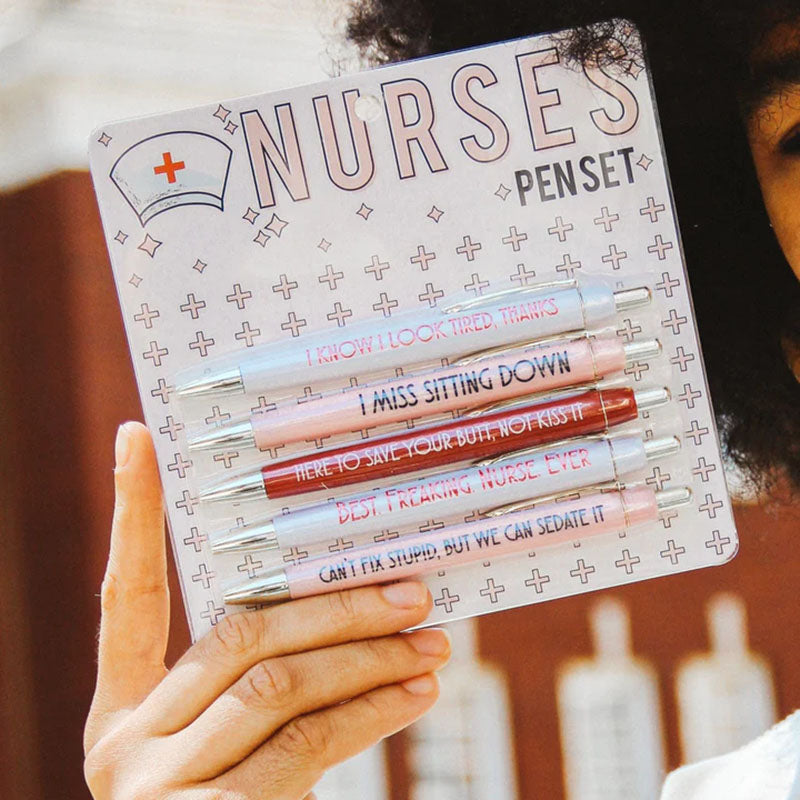 BowLift | Funny Nurse Ballpoint Pen Set (Set of 5)