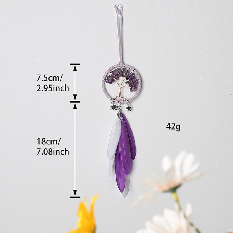 BowLift | Frendorf Tree of Life Gemstone Dreamcatcher Hanging Jewelry