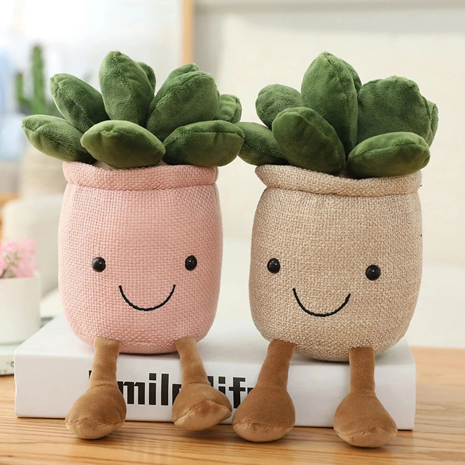 BowLift | Adorable Succulent Plush Cushion: Soft, Cuddly Plant Decoration