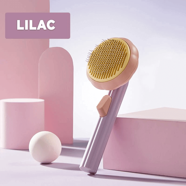 BowLift | Pumpkin Pet Comb Pet Grooming Self-Cleaning Brush For Dogs Cats Puppy Rabbits