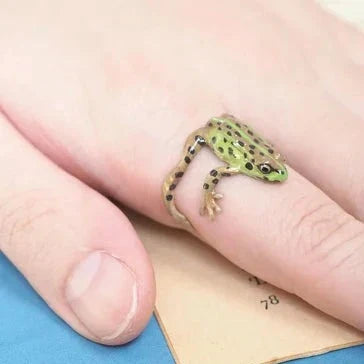 BowLift | FrogGlam - Elegant Tree Frog Ring & Earrings