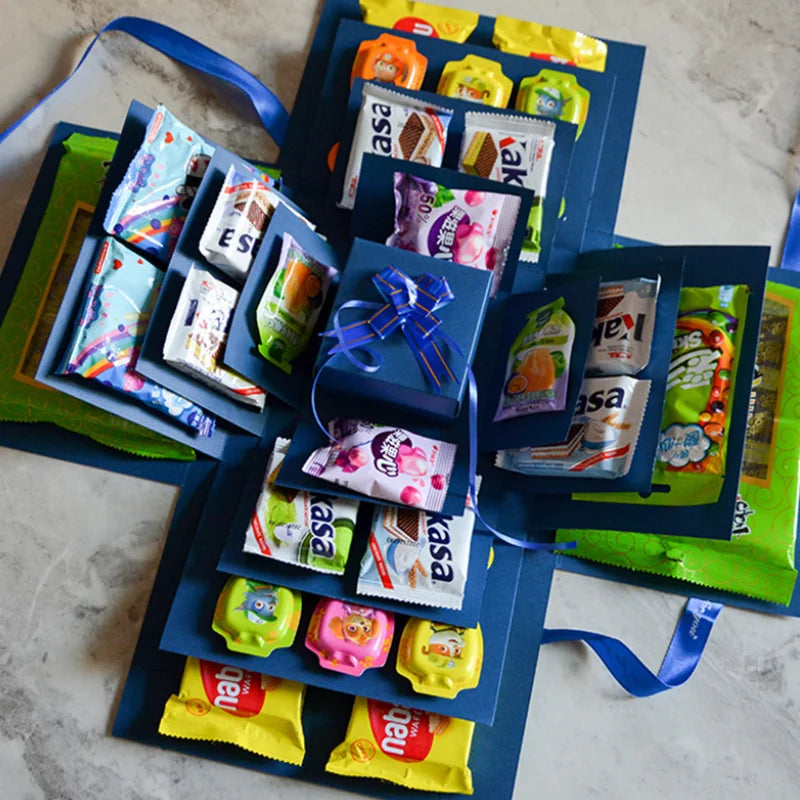 BowLift | DIY Exploding Gift Box | 5-Layer Nesting Design | Customizable Surprise Box for Special Occasions