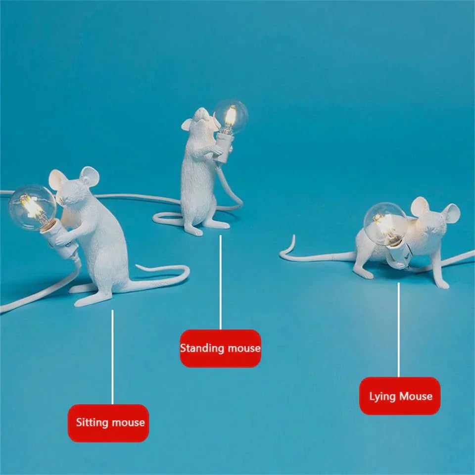 BowLift | Royallure Art Deco Style LED Mouse Desk Lamp - Playful Desk Lighting