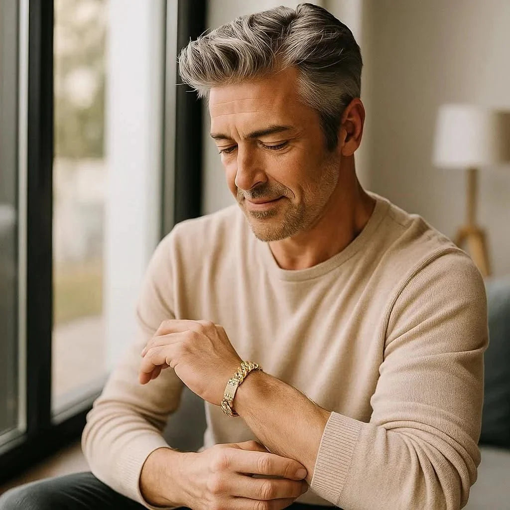 BowLift | 18K gold-plated sterling silver Cuban bracelet