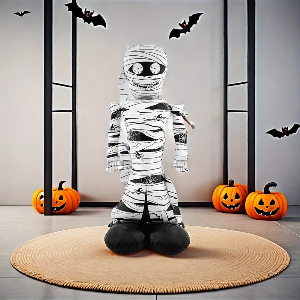 BowLift | Halloween Cartoon Inflatable Mummy Decoration | Spooky Freestanding Prop