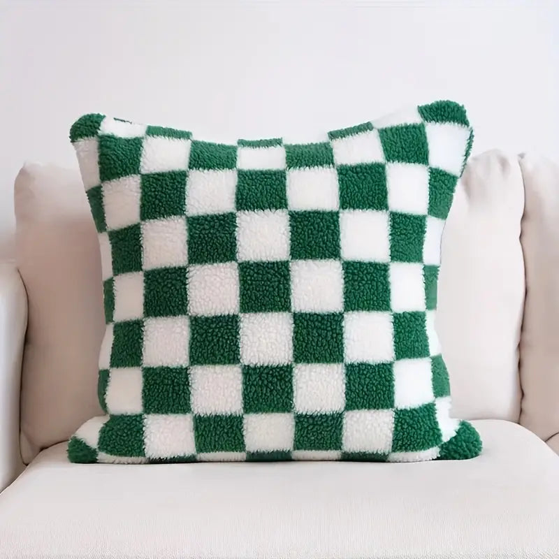 BowLift | Checkerboard Faux Fur Pillowcase