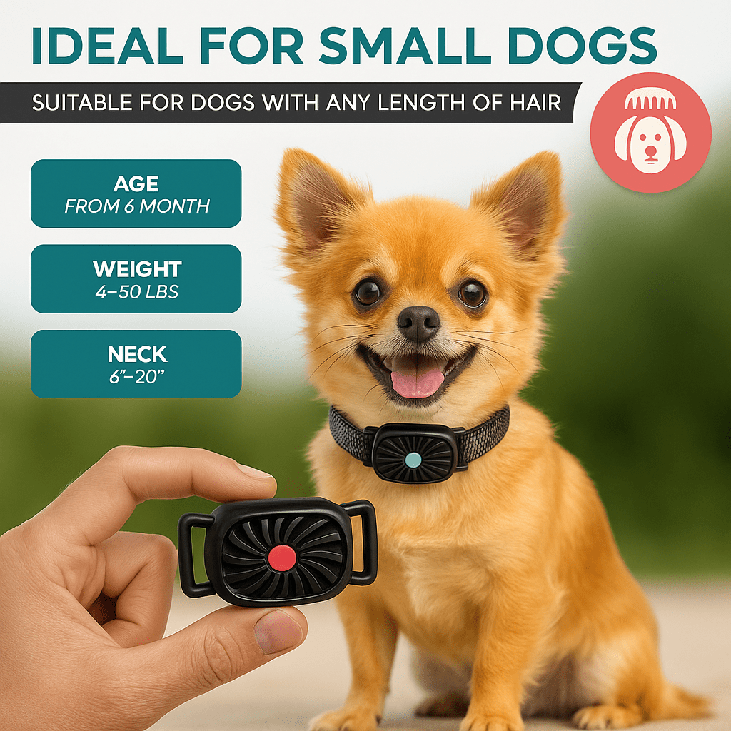BowLift | BarkLess Nano – Gentle Anti-Bark Collar for Puppies & Small Dogs