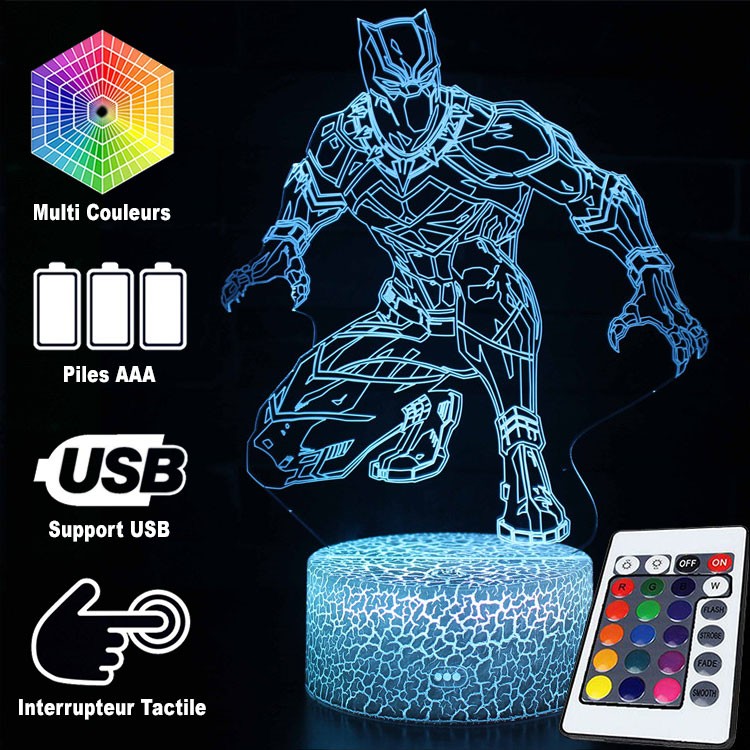 BowLift | 3D Lamp Marvel Black Panther Stealth