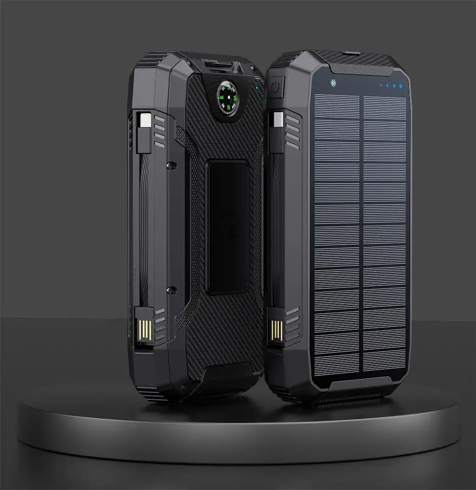 BowLift | 30000mAh Solar Charger Wireless Waterproof Power Bank External