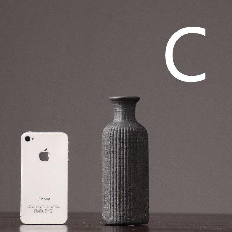 BowLift | Brown Beige Gray Ceramic Flower Vase Pot │ Home Decoration Item