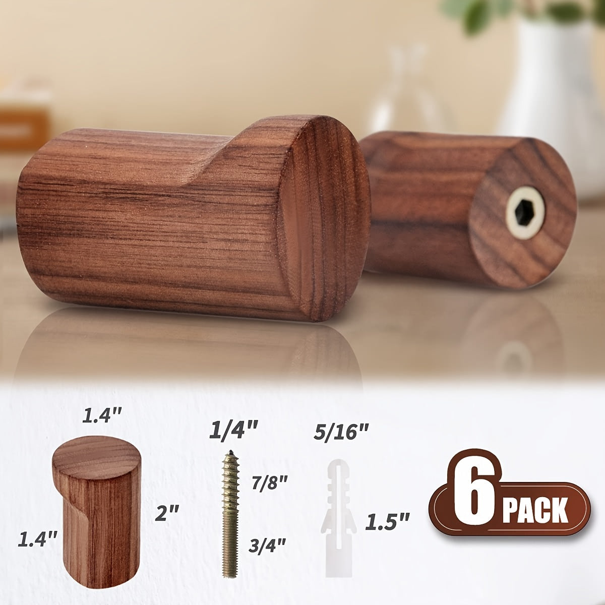 BowLift | Walnut Wood Wall Hook