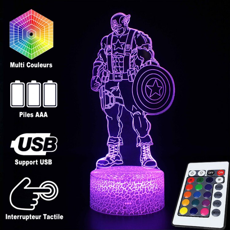BowLift | 3D Lamp Marvel Captain America