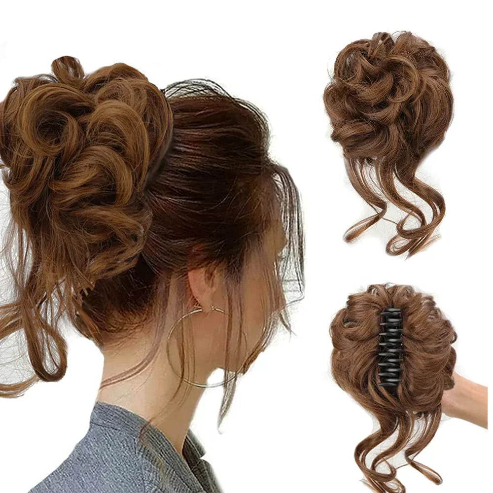 BowLift | Curly Hair Bun – Clip-in Hair Piece with Volume and Natural Look