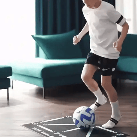 BowLift | Football Pro Training Mat | Anti-Slip, 2x2m Space & Video Program for Skill Enhancement and Home Training