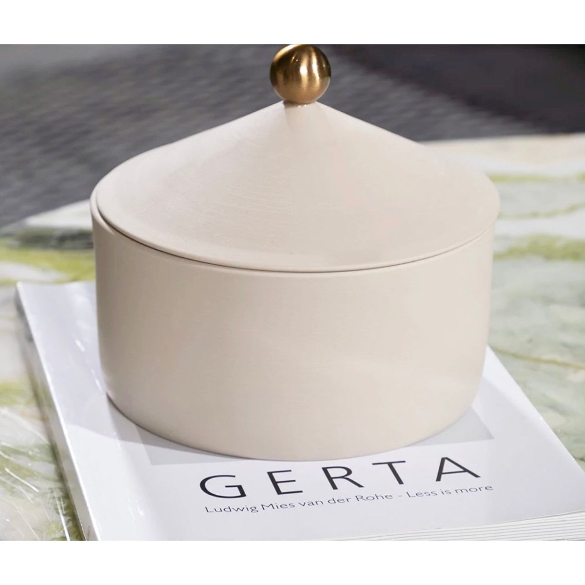 BowLift | Ceramic Storage Candle Container with Lid