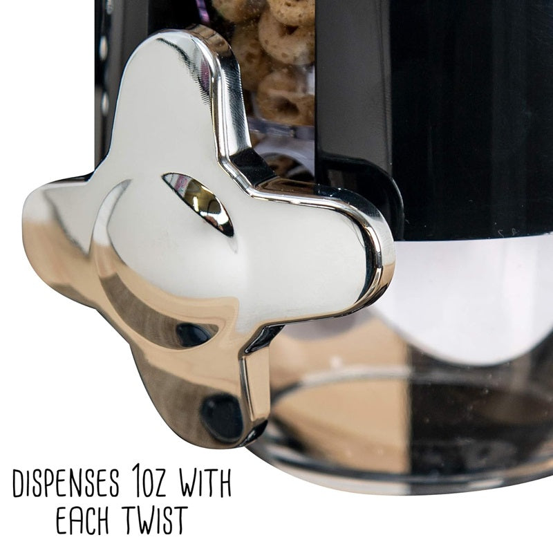 BowLift | Dual Cereal Dispenser, Dry Food Storage Container for Easy Dispensing