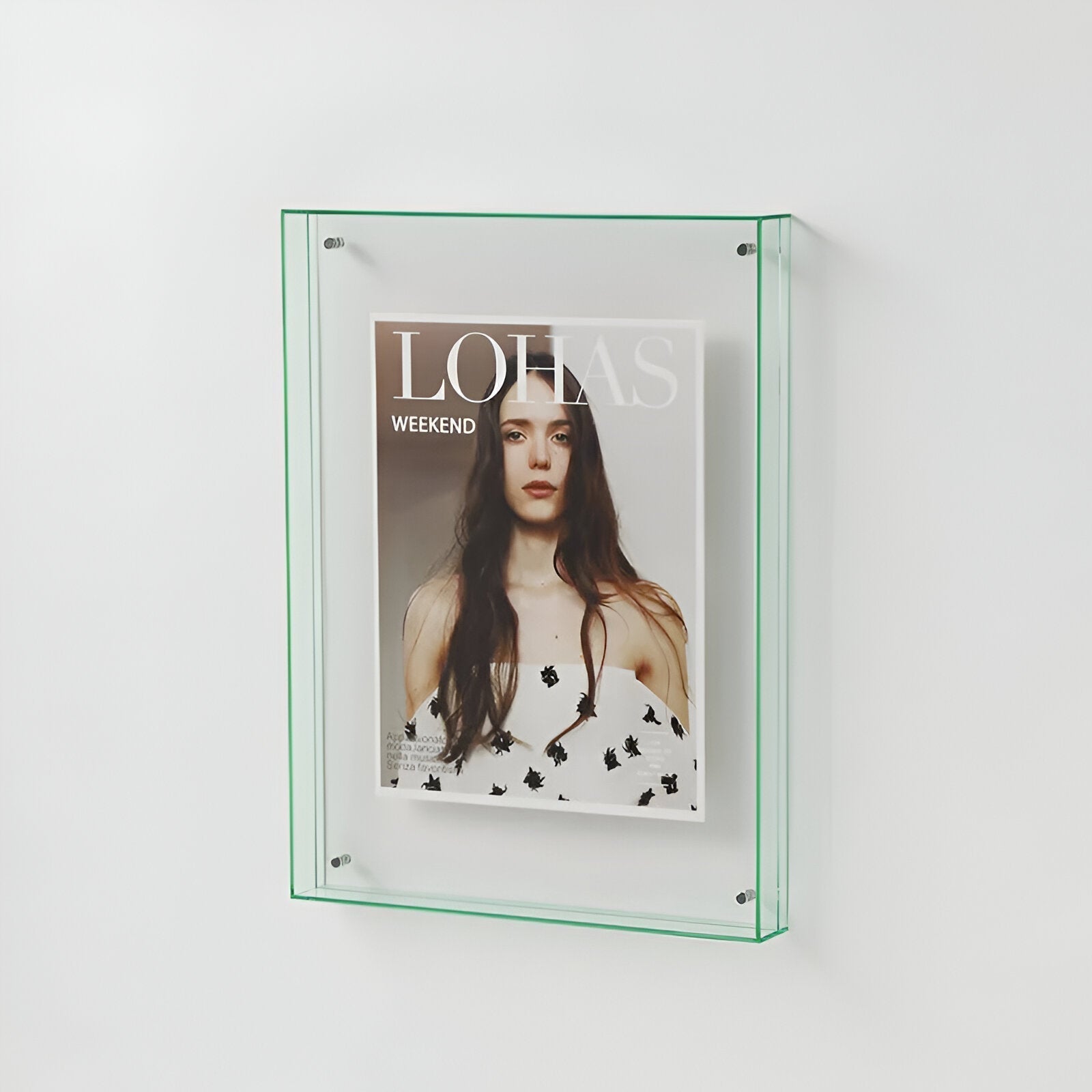 BowLift | Colored transparent acrylic frame for modern displays