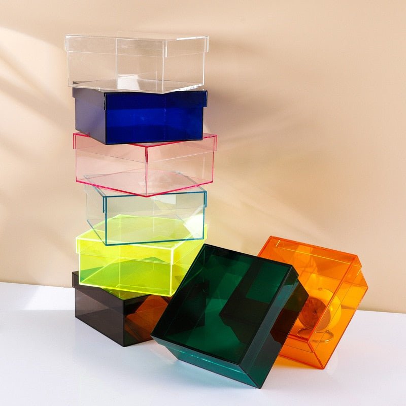 BowLift | Colorful Acrylic Storage Organizer Box With Lid
