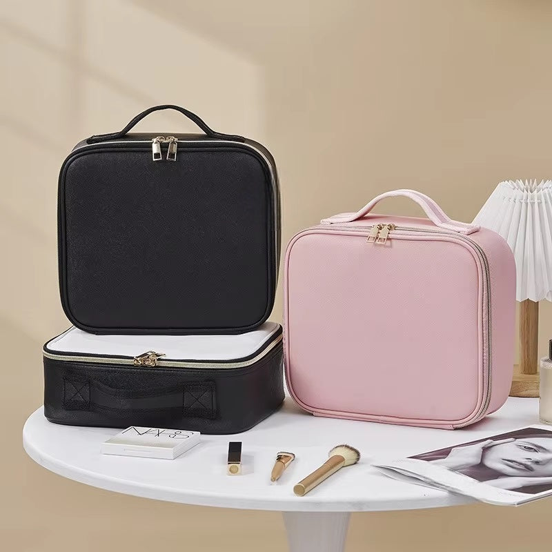 BowLift | Travel Makeup Bag with LED Mirror and Spacious Storage