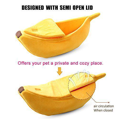 BowLift | Cozy Banana Pet Bed