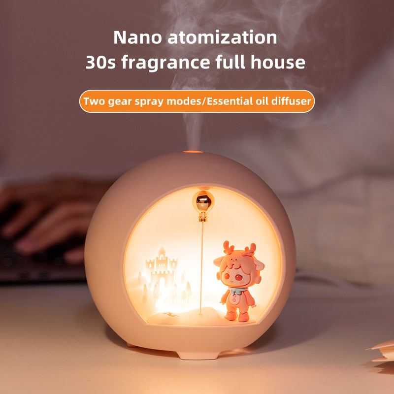 BowLift | Cute Cartoon Aromatherapy Lamp & USB Mini Air Humidifier
