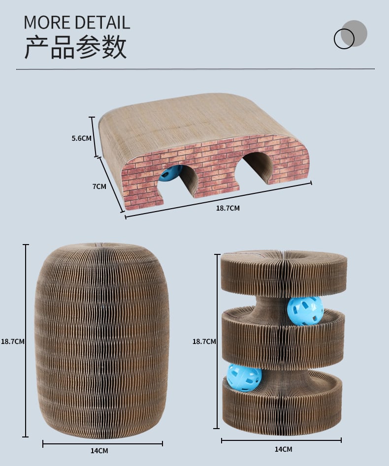 BowLift | Magic Cat Scratch Board(with ball )