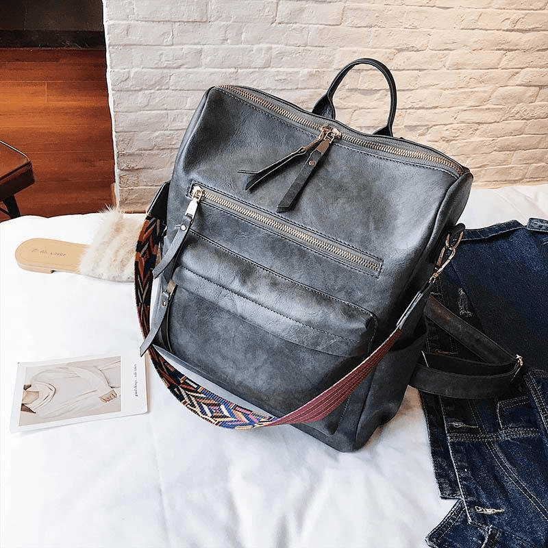 BowLift | Vintage PU Leather Backpack