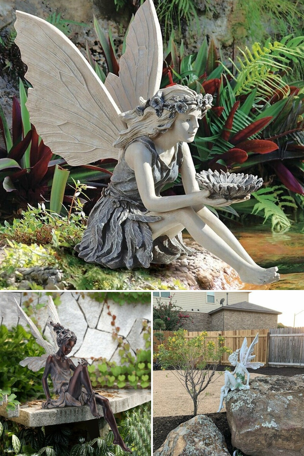 BowLift | Garden Fairy Statue