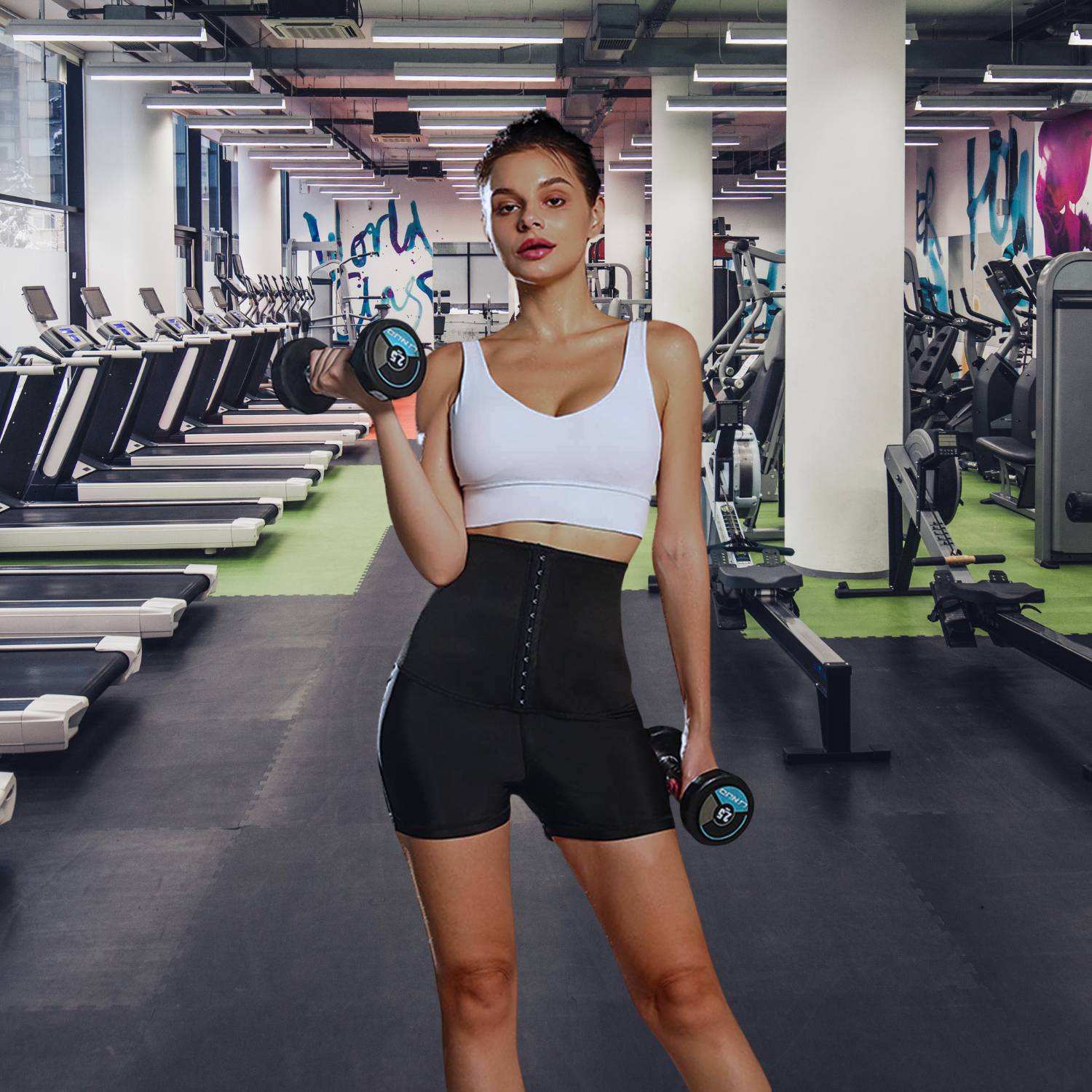 BowLift | SweatFit Waist Shaper – High Waist Sauna Legging with Waist Trainer for Women