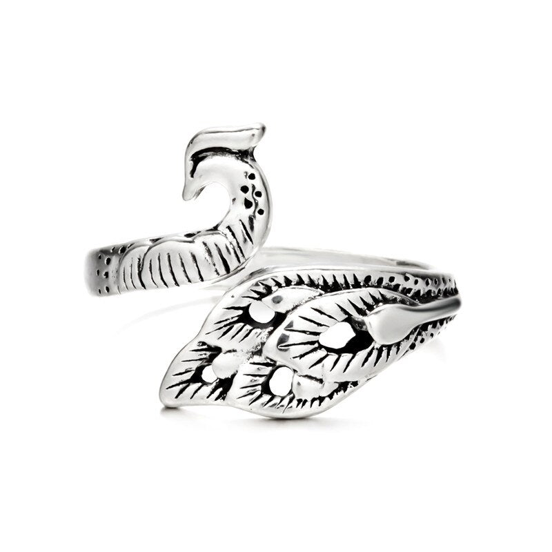 BowLift | Women’s Vintage Cat Ring | Adjustable Animal Knuckle Band | Zinc Alloy Fashion Jewelry for Daily & Party Wear