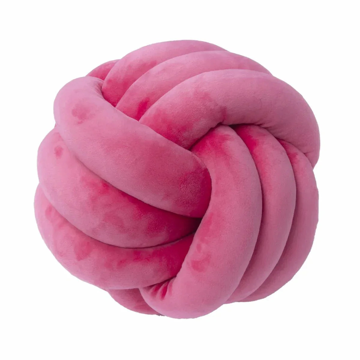 BowLift | Decorative, soft cushion with knotted ball in suede look