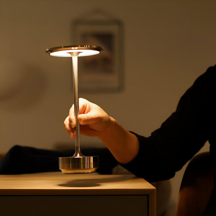 BowLift | Wireless | Rechargeable Touch-Control LED Table Lamp for Elegant Ambient Light