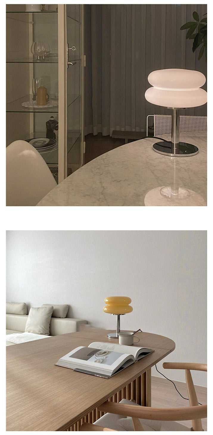 BowLift | DESIGNER GLASS TABLE LAMP - AMBIENT LED LAMP FOR BEDROOM AND STUDY