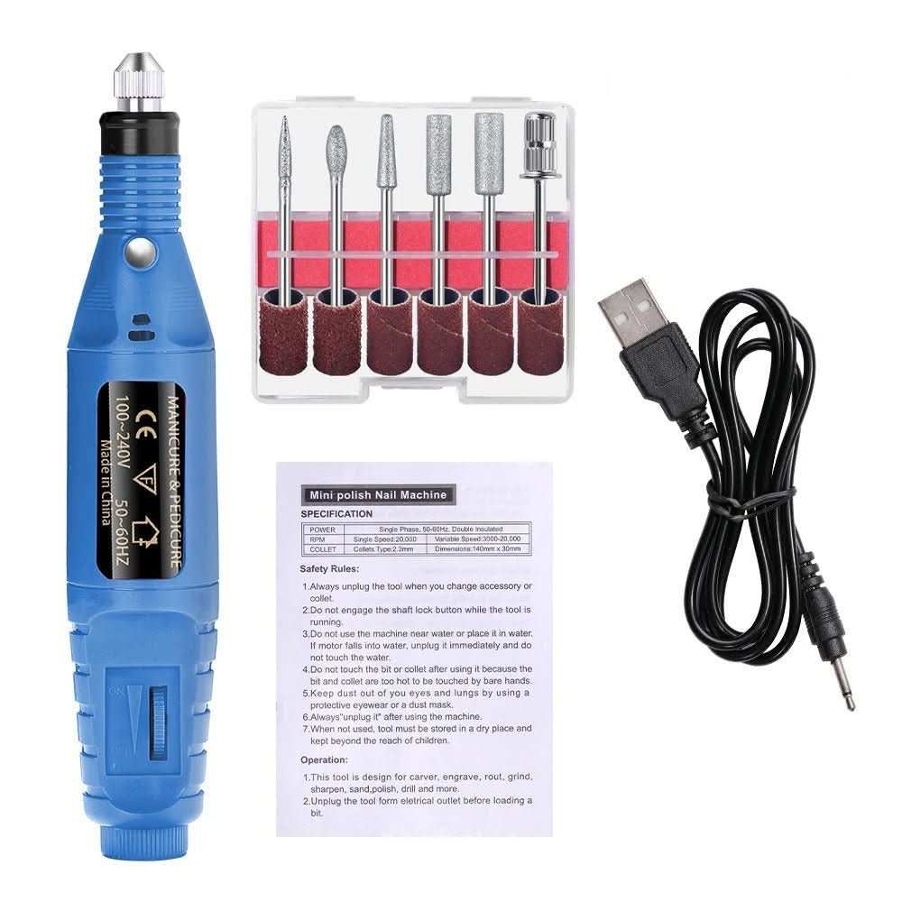 BowLift | Electric 6-in-1 nail care set for manicure & pedicure