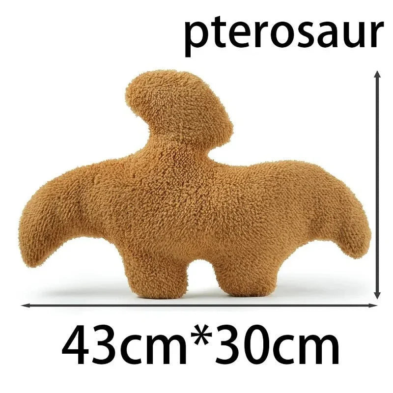 BowLift | Dino Nugget Plush Cushion: Cute Dino Chicken Nugget Cushion