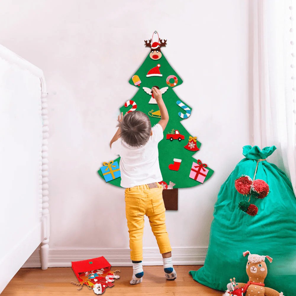 BowLift | DIY Felt Christmas Tree with Accessories - Merry Christmas Decorations For Home