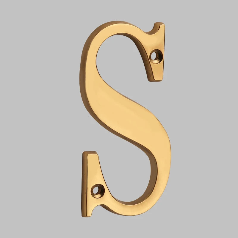BowLift | Traditional house numbers made of solid brass