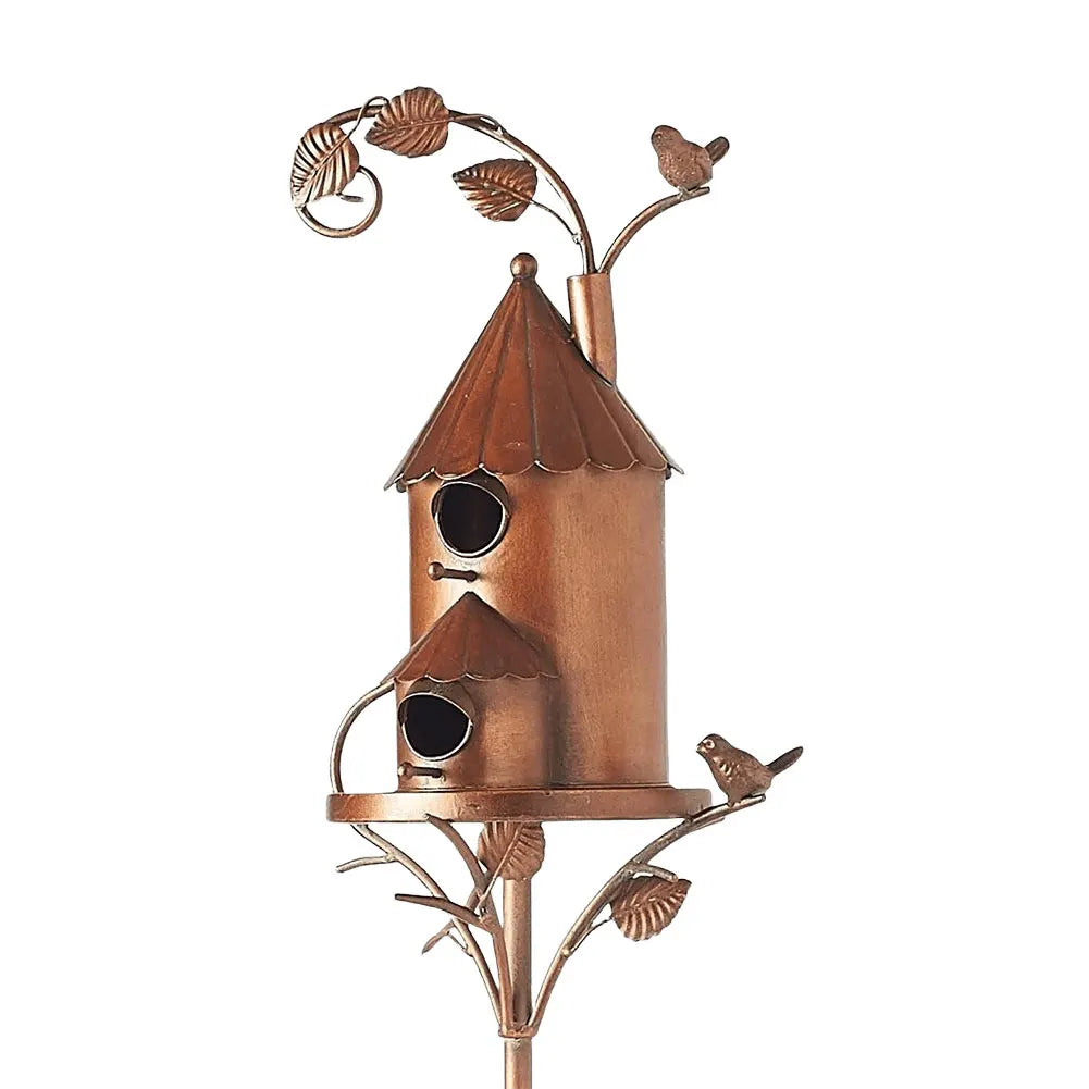 BowLift | Elegant metal base with a birdhouse stylish garden decoration!