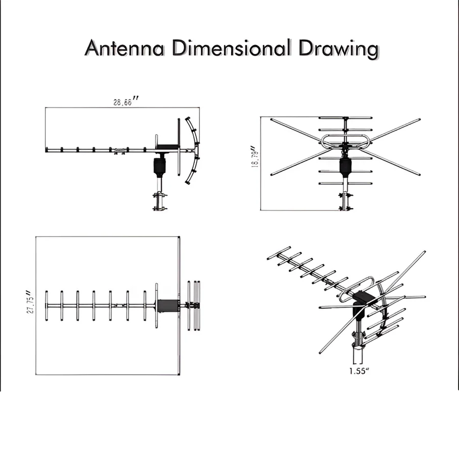 BowLift | Extra Range Outdoor HD TV Antenna