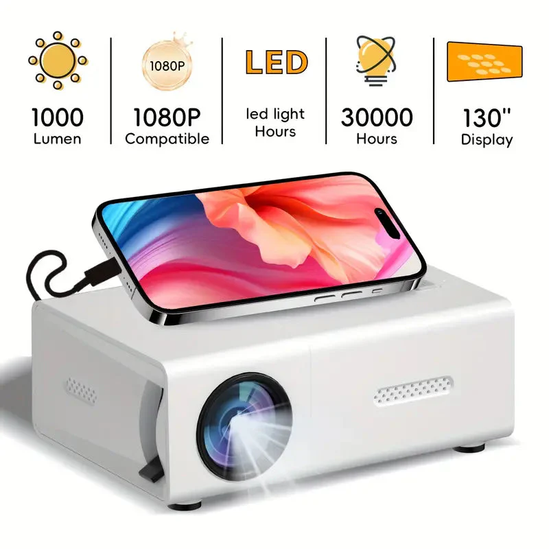 BowLift | HD 720p Fast Focus Portable Projector