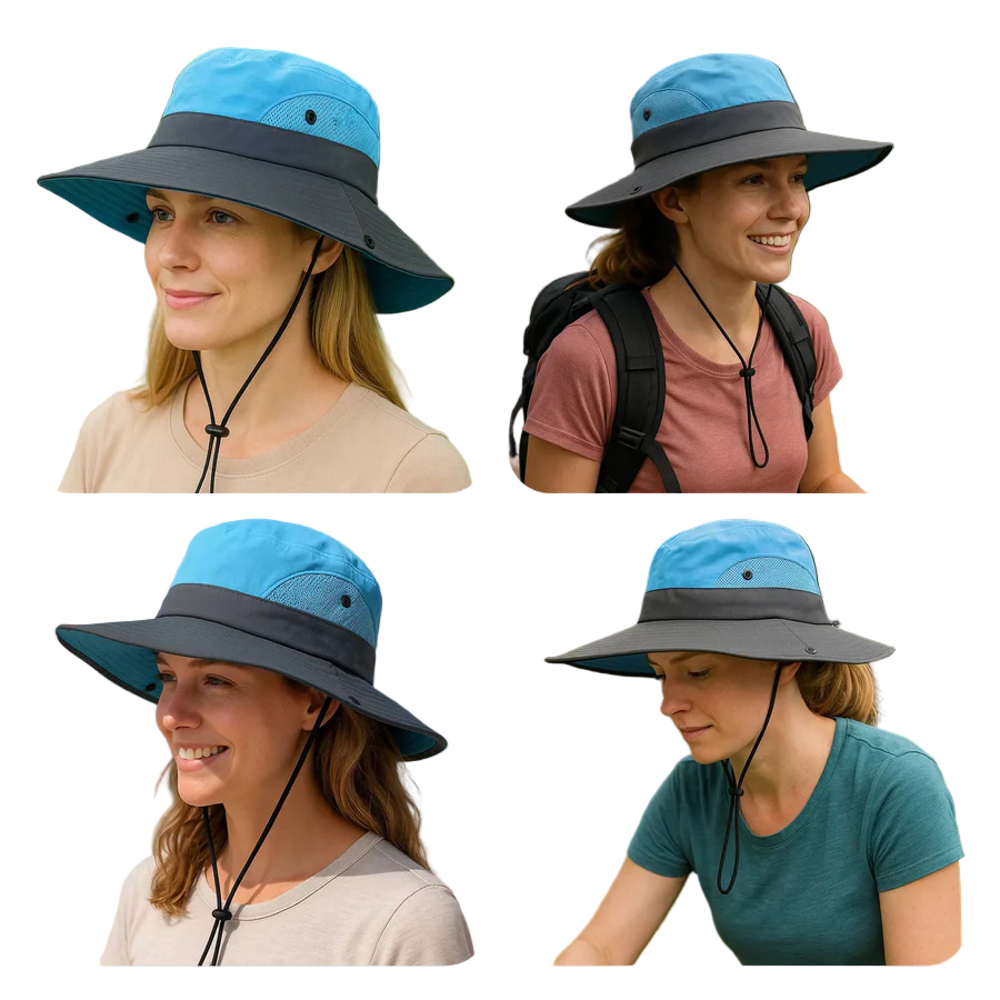 BowLift | Foldable Sun Hat, UV Protection Fisherman Style with Adjustable Strap